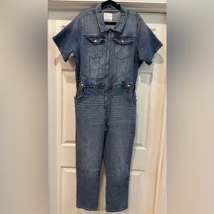 Celebrity Pink Denim Short Sleeve Jumpsuit Women’s Size XXXL